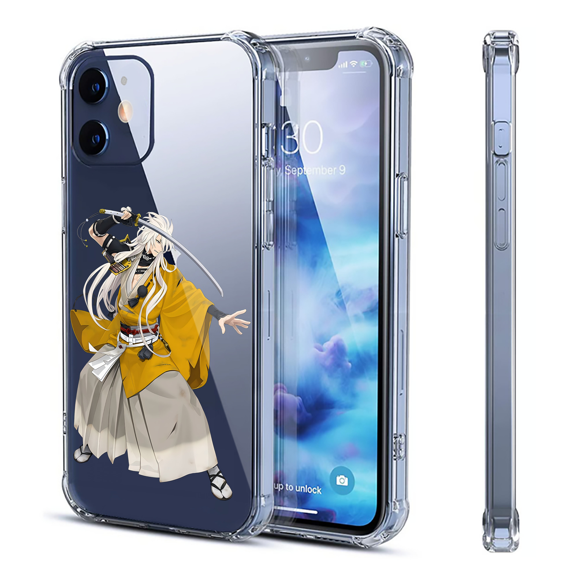（画像用） 刀剣乱舞 Touken Ranbu 【iPhone 12シリーズ対応】透明スマホケース（クリアソフトケース）